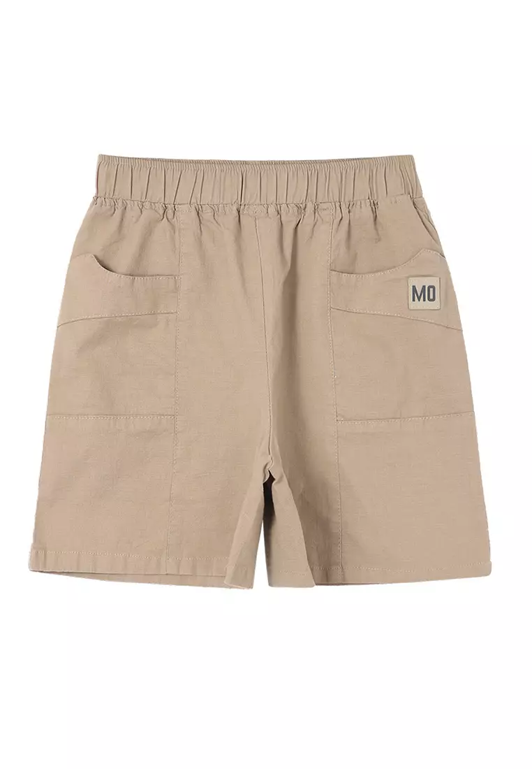 A-IN GIRLS Elastic Waist Casual Shorts