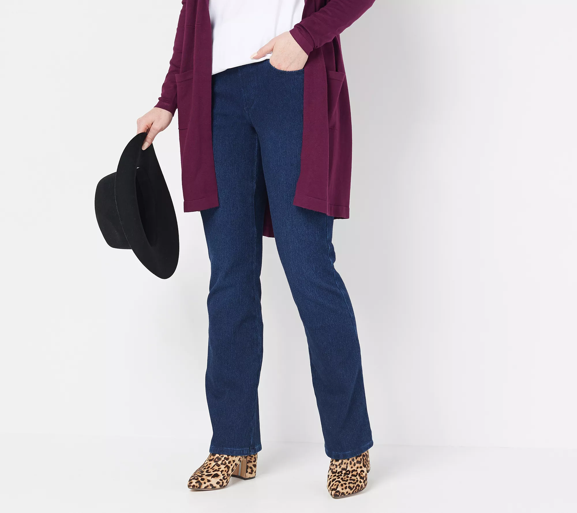 Belle by Kim Gravel Regular Flexibelle Boot-Cut Jeans