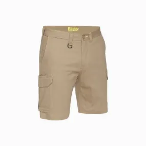 Bisley Stretch Cotton Drill Cargo Shorts - Khaki, Size 112