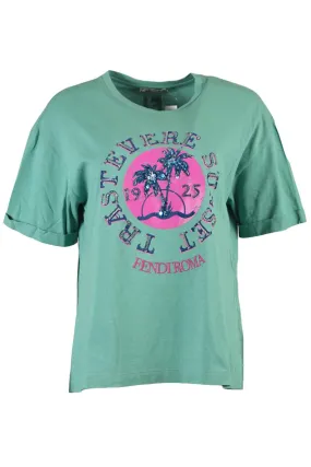 FENDI EMBELLISHED T-SHIRT MEDIUM