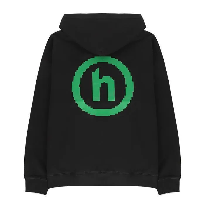 HIDDEN  |Unisex Street Style Plain Cotton Oversized Logo Hoodies