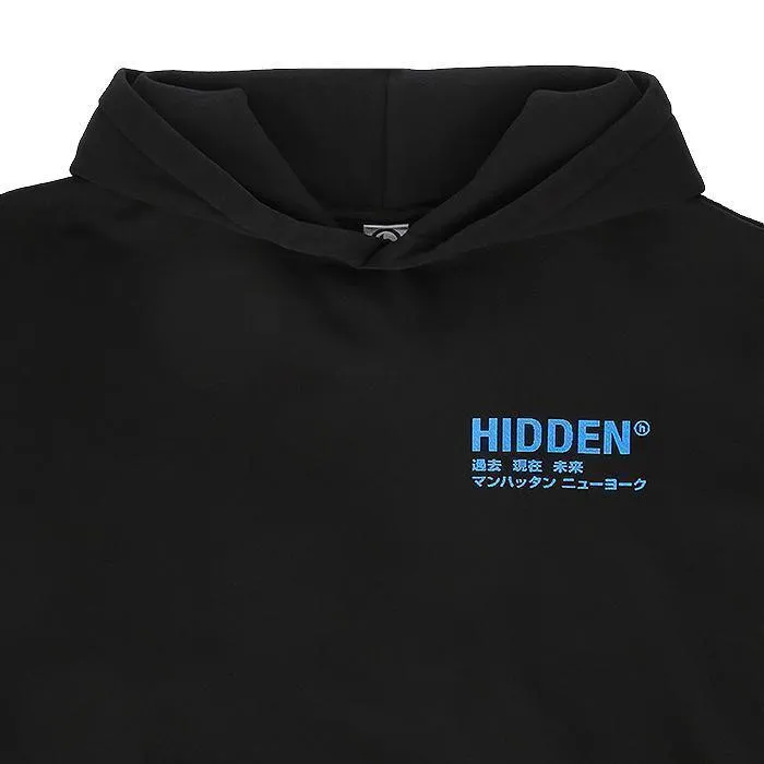HIDDEN  |Unisex Street Style Plain Cotton Oversized Logo Hoodies