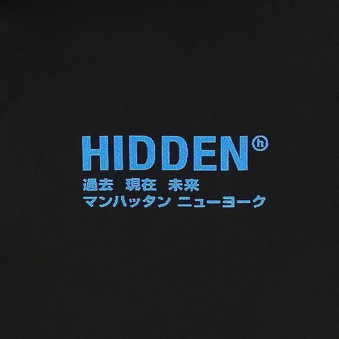 HIDDEN  |Unisex Street Style Plain Cotton Oversized Logo Hoodies