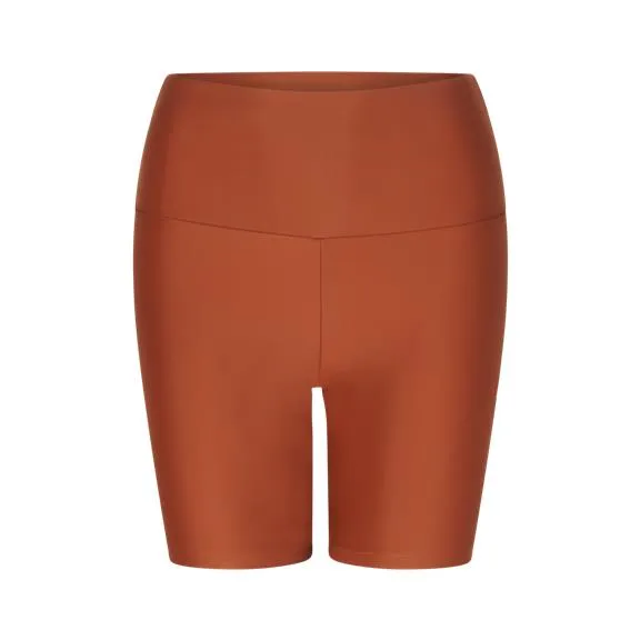 Inaska Shorts High Waist Radler Chill Earth Rust Brown