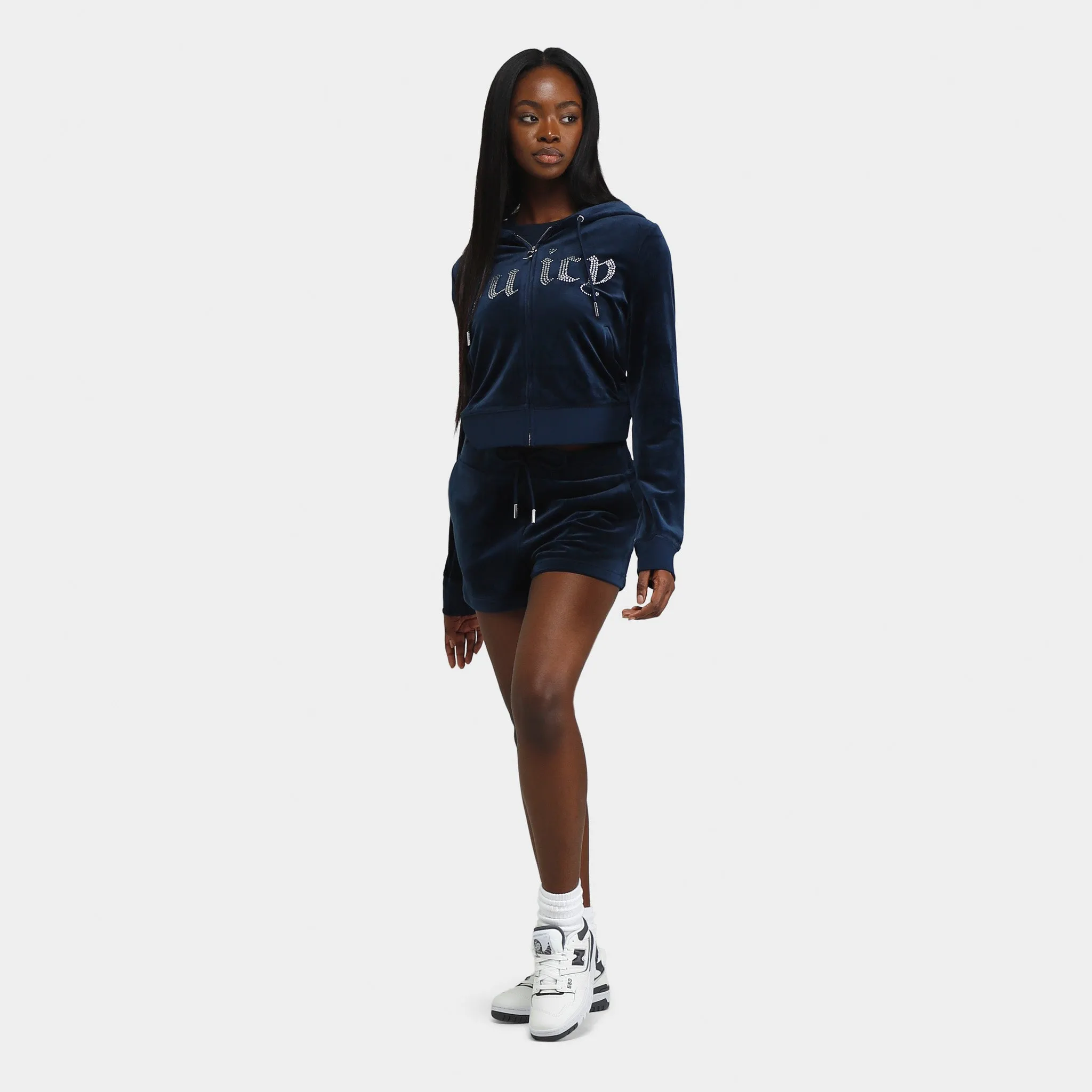 Juicy Couture Women's Velour Juicy Shorts / Regal Blue