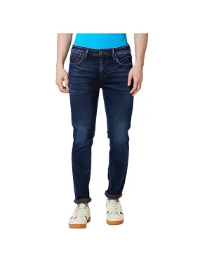 Killer Blue Solid Skinny Fit Jeans For Men