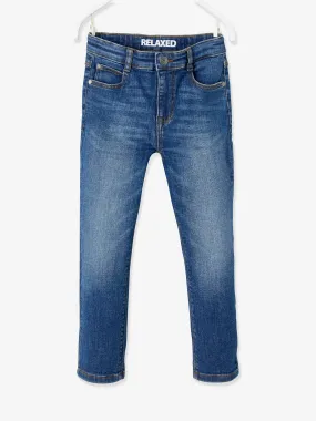 Loose-Fit Baggy Jeans, for Boys - denim blue