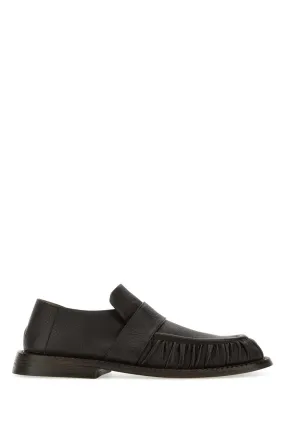 Marsell Dark Brown Leather Alluce Estiva Loafers
