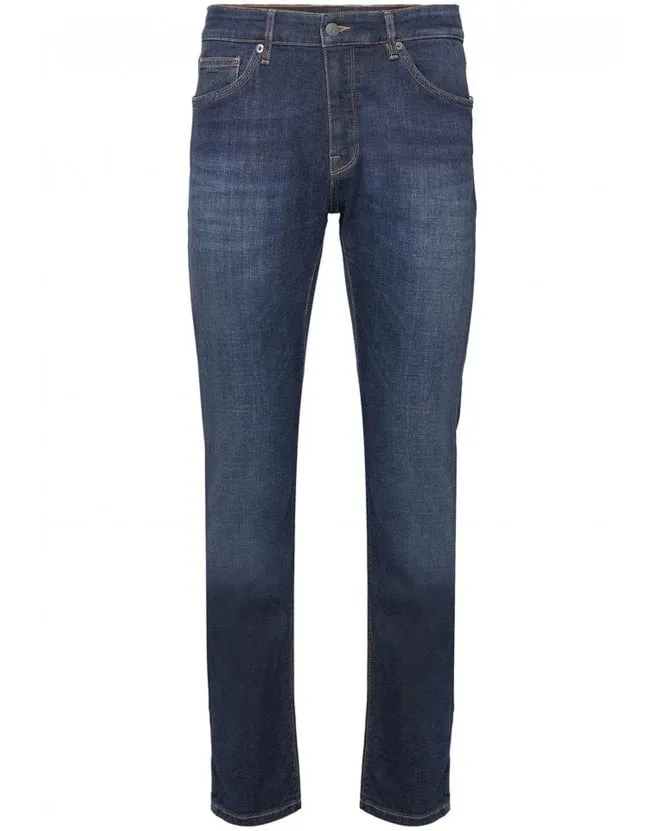 Mens Maine 3 Regular Fit Jeans Mid Whisker Blue