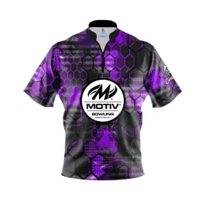 Motiv Purple Honeycomb Quick Ship CoolWick Bowling Jersey