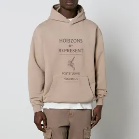 REPRESENT Horizons Graphic Cotton-Jersey Hoodie - XXL | Coggles
