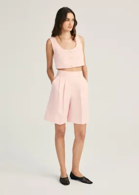 Terri Wide Leg Shorts - Primrose Pink