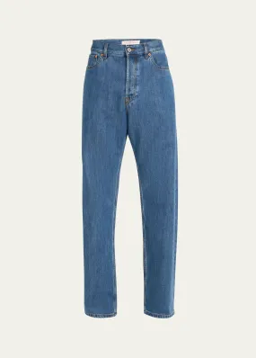 Valentino Garavani Men's Relaxed Straight-Leg Jeans